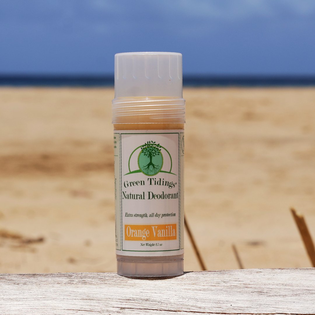 Green Tidings All Natural Deodorant - Orange Vanilla, 2.7 Ounces 2 PACK - Green Tidings